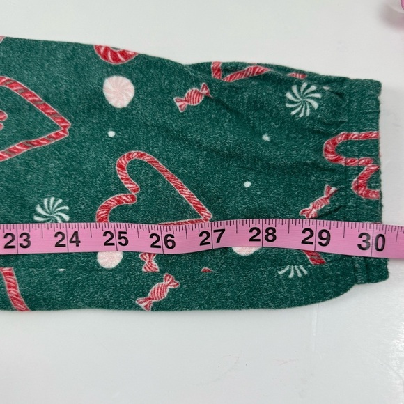 NEW Nordstrom Pajama Set Womens Medium Green Christmas Candycane 2 Piece NWOT - Picture 10 of 12
